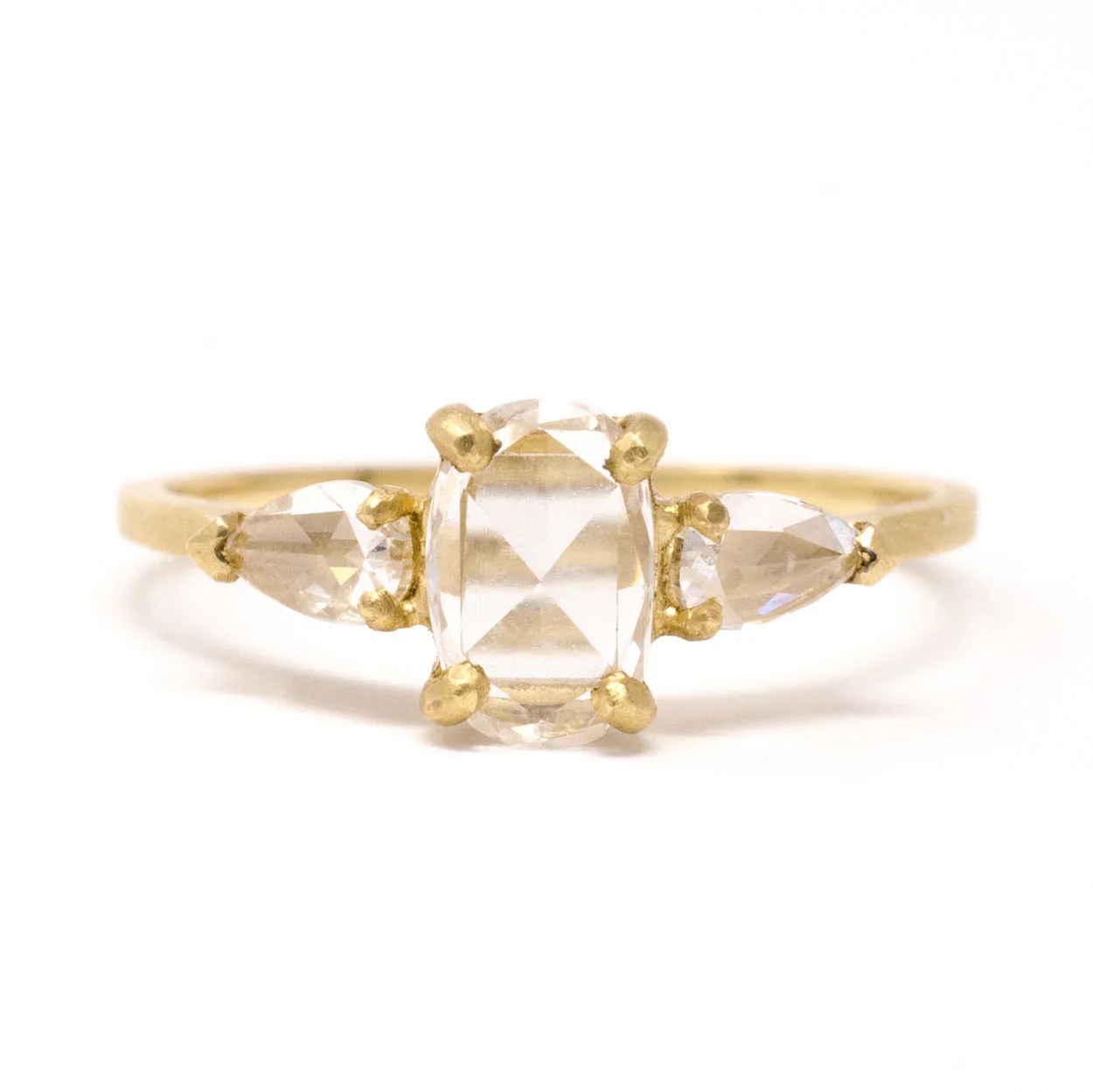 rose cut diamond ring