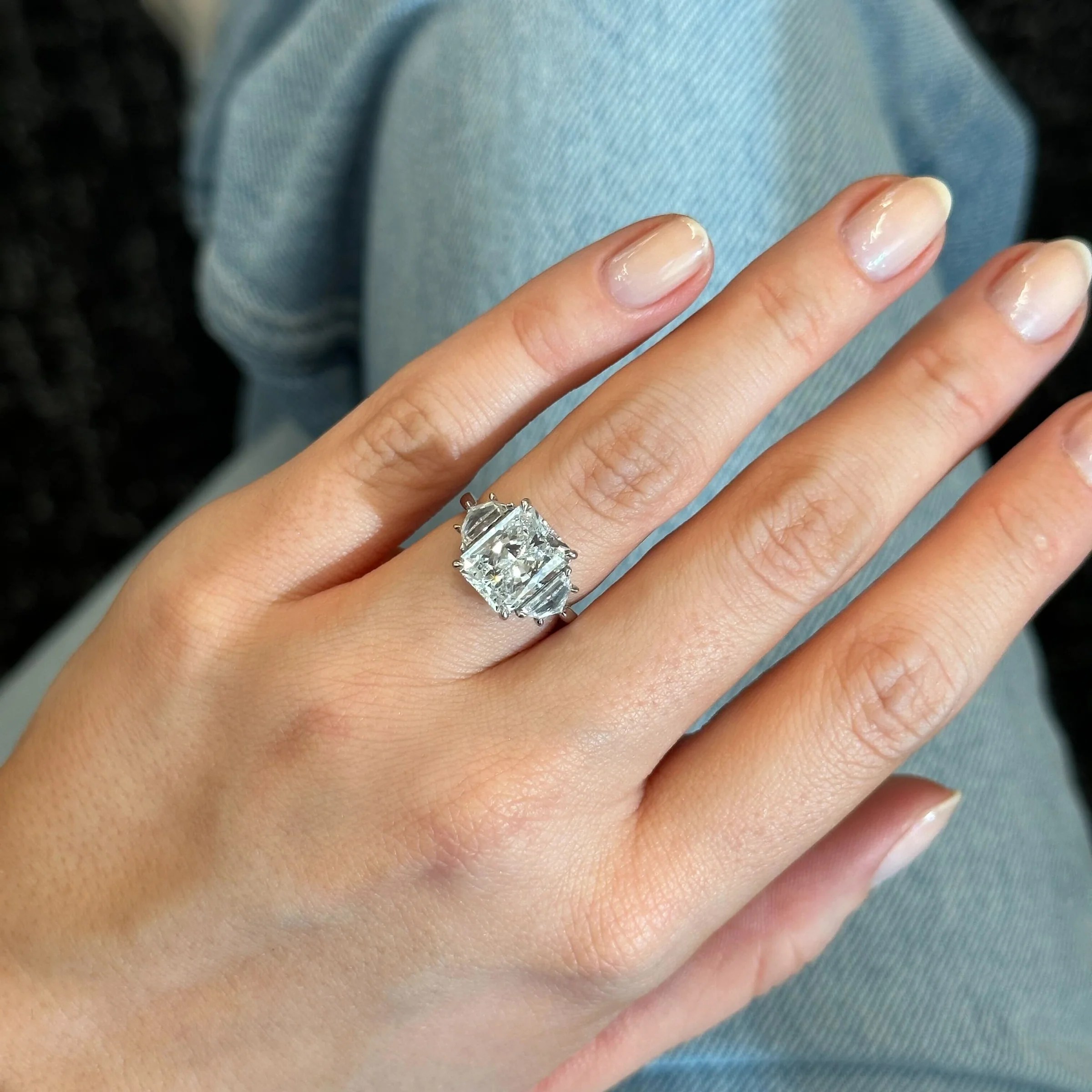 radiant cut engagement rings