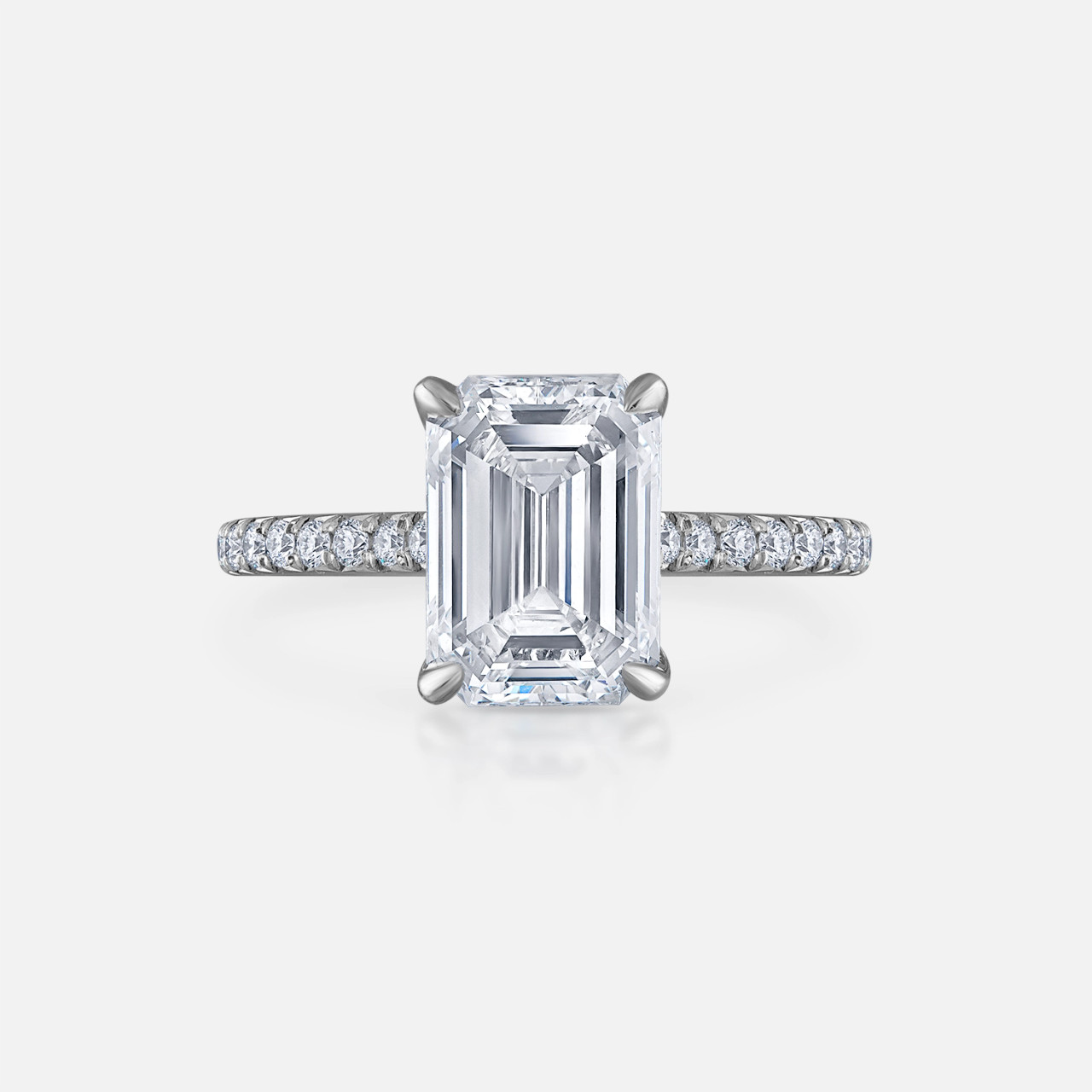 emerald cut engagement rings