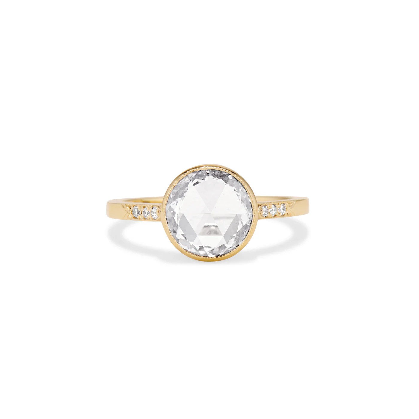 rose cut diamond ring