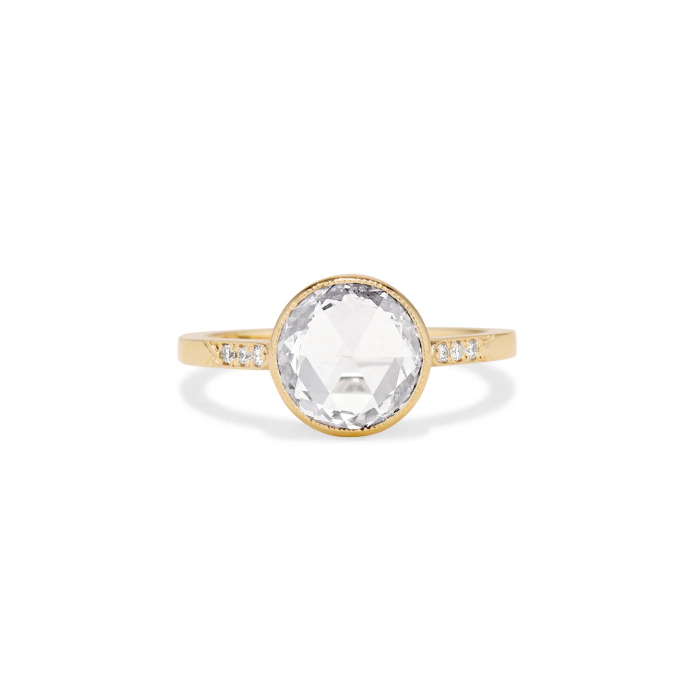 rose cut diamond ring