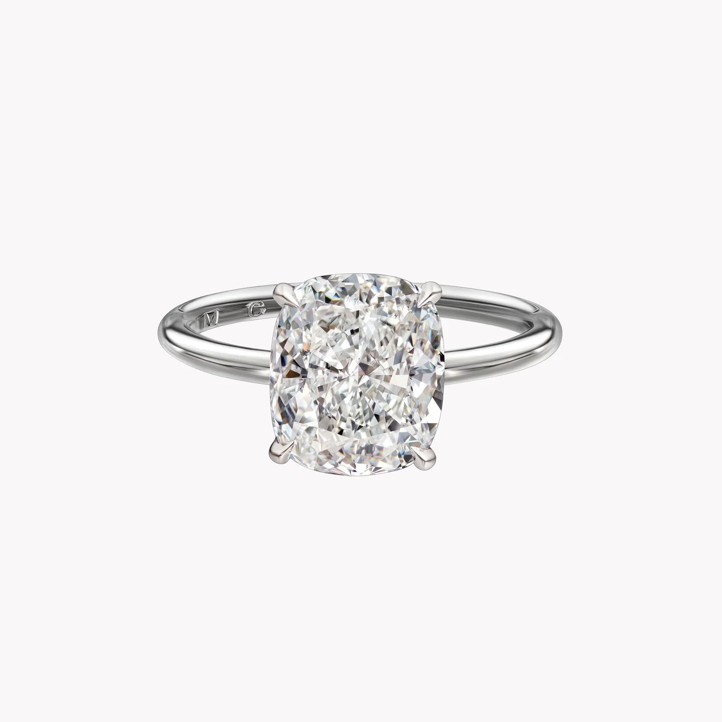 cushion cut diamond ring