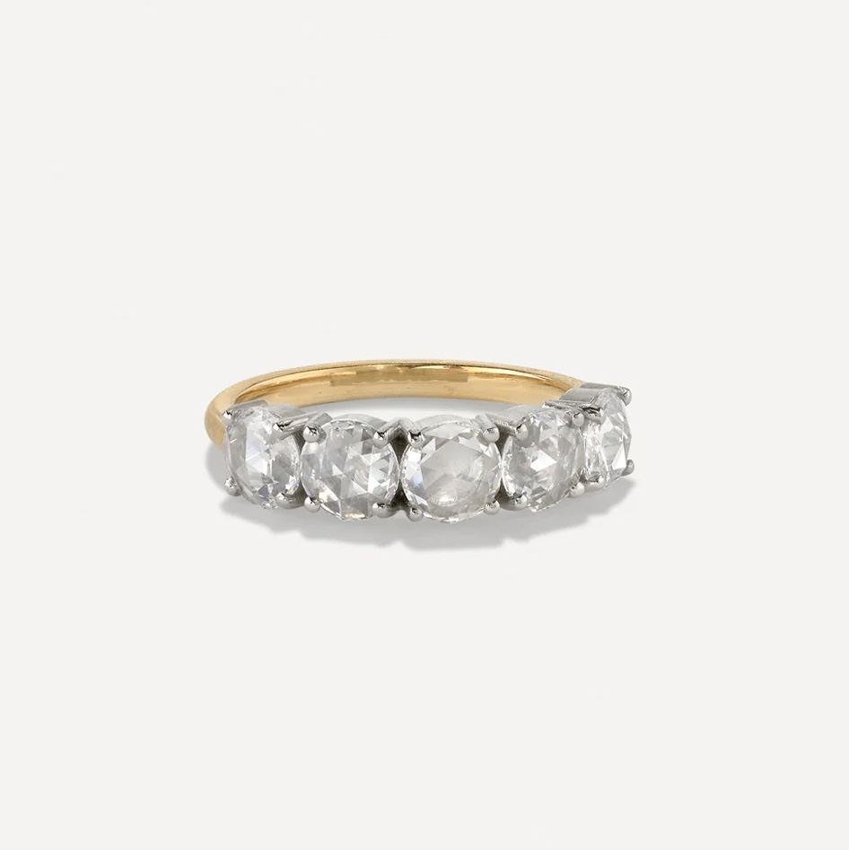 rose cut diamond ring