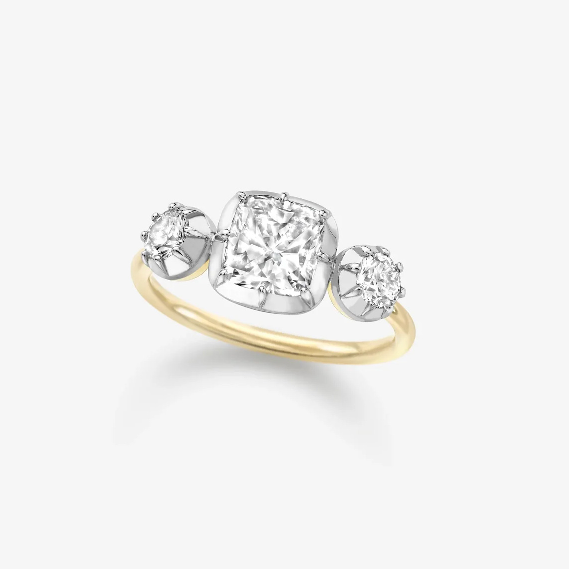 cushion cut engagement ring