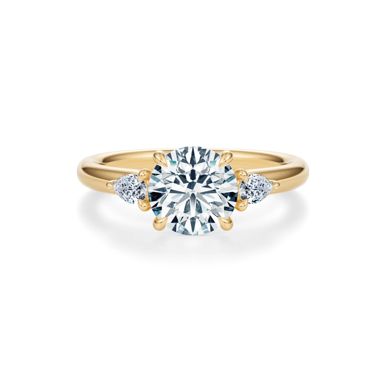 round engagement rings