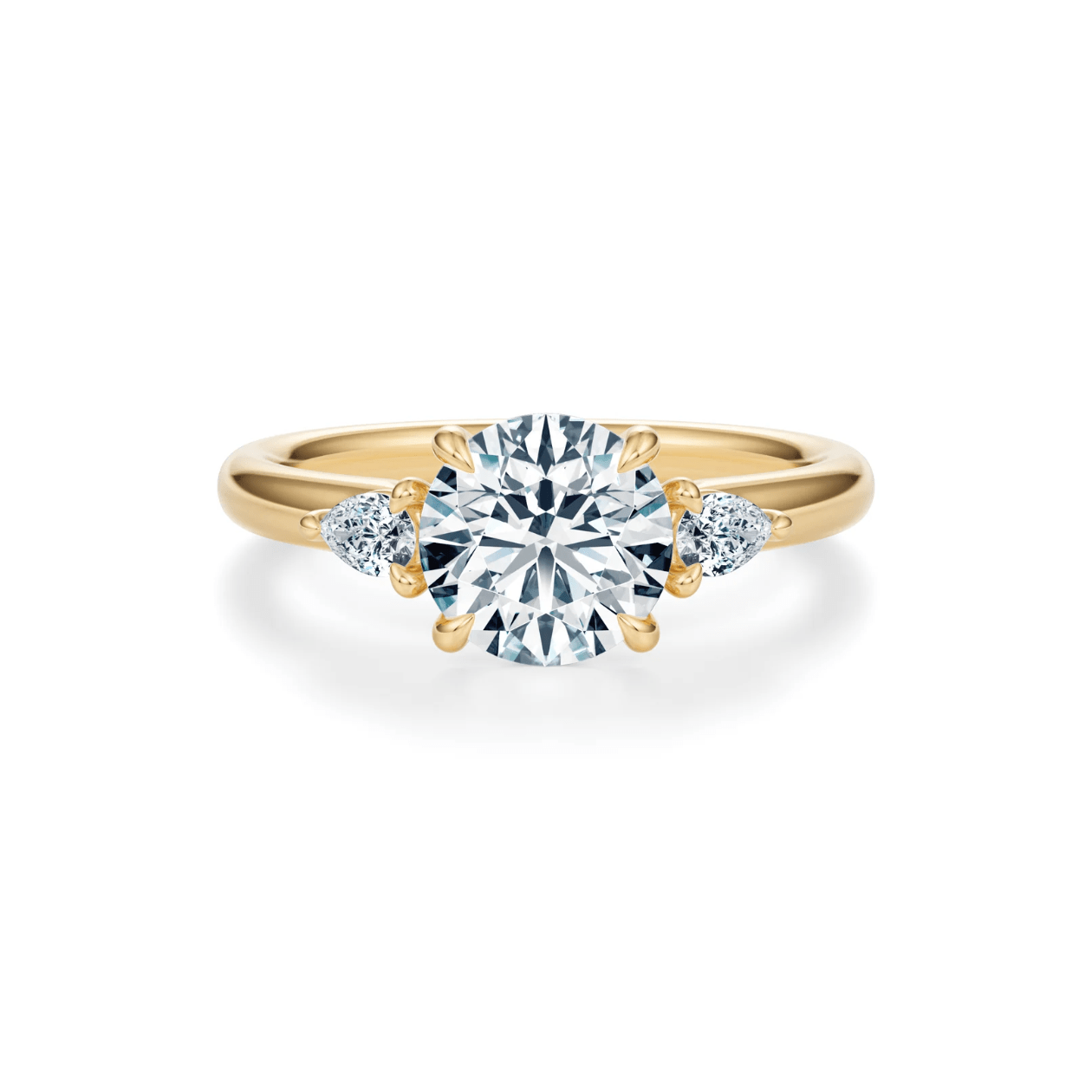 round engagement rings