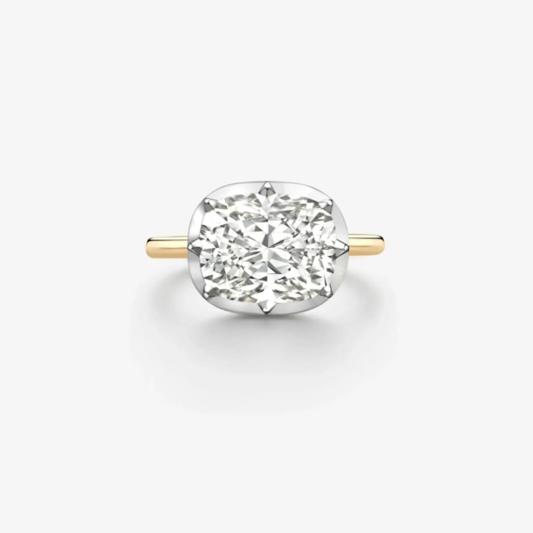 cushion cut diamond ring