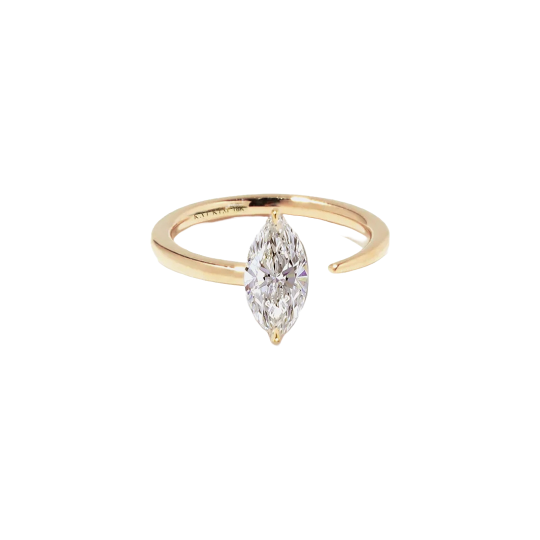 marquise cut engagement ring