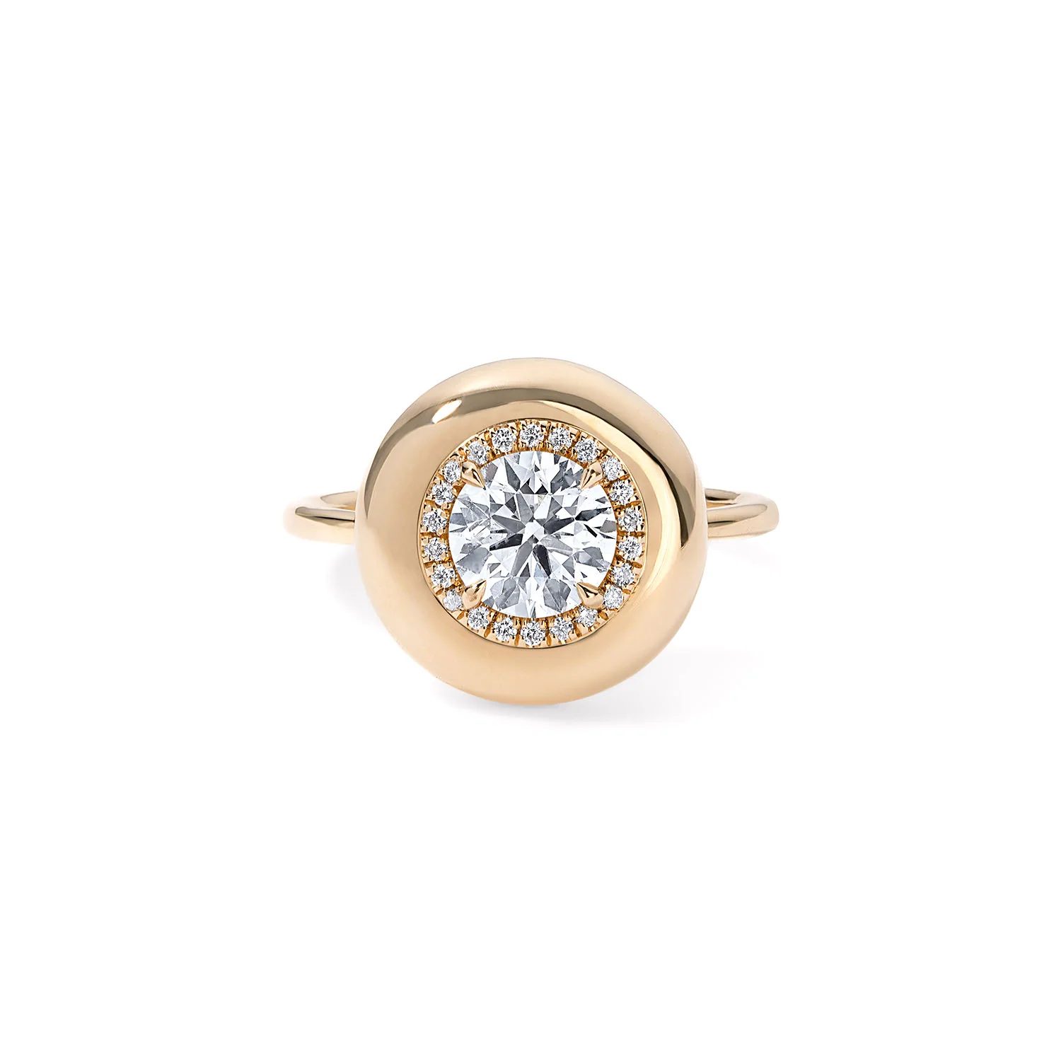 round engagement rings