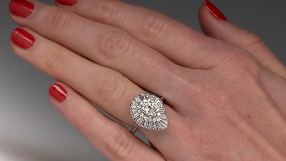 diamond ballerina ring