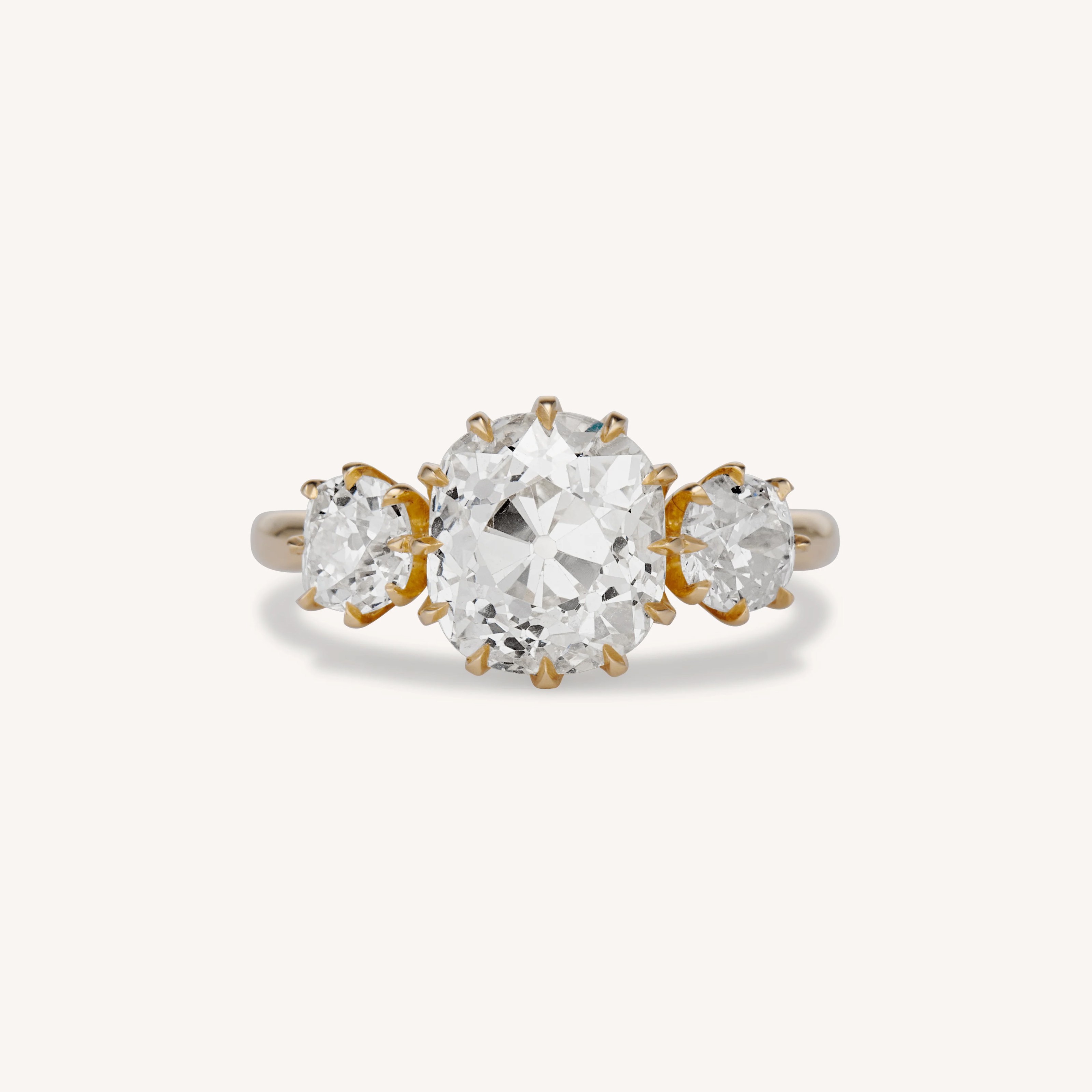 cushion cut diamond ring
