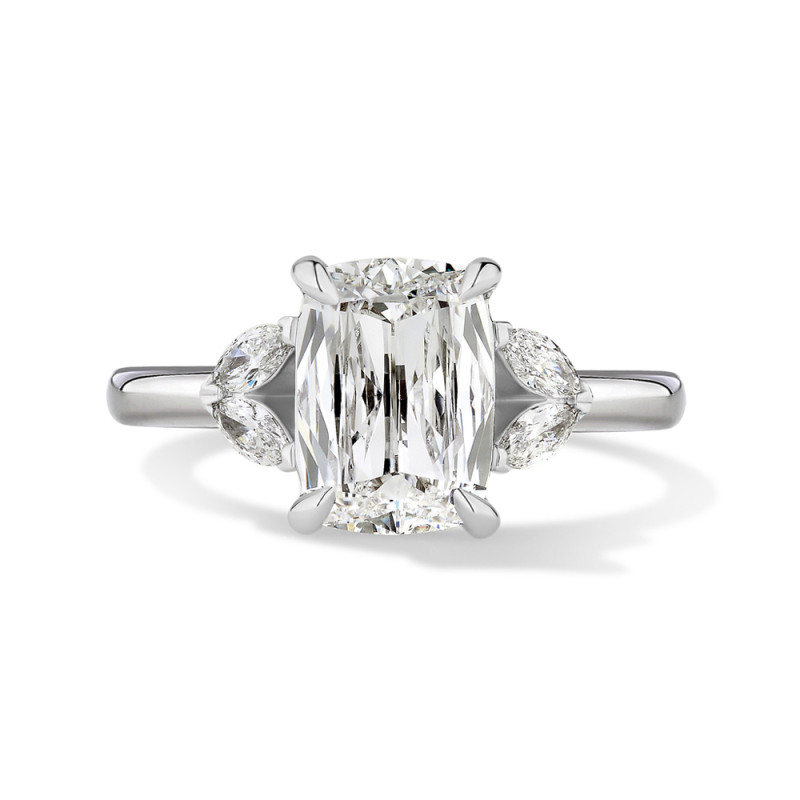 cushion cut diamond ring