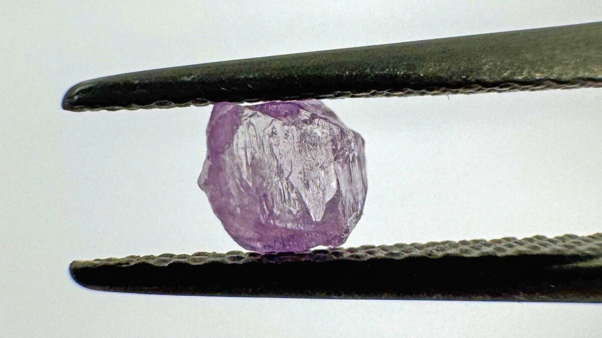 Diavik’s Rare Purple Diamond Discovery Could be Its Swan Song 1 A 0.45-carat purple diamond has been recovered from the Diavik Diamond Mine. (Courtesy of Rio Tinto)