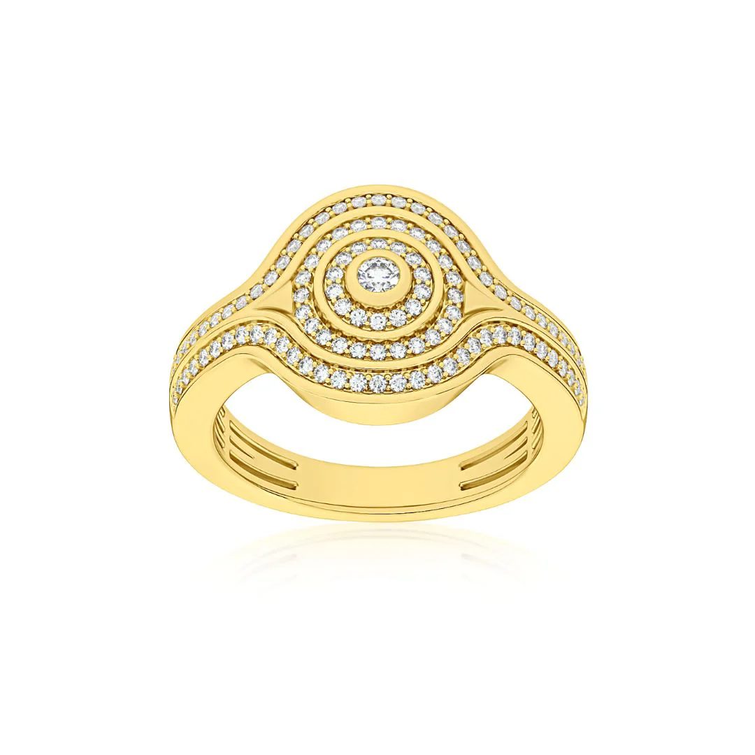 diamond pinky ring