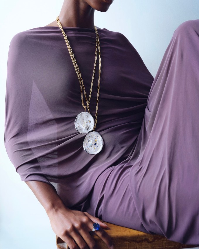 Long Necklace Mellerio Diamond Comète Talisman Medallion, Price Upon Request, us.mellerio.fr