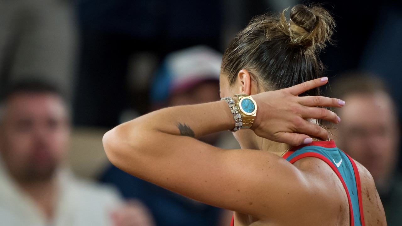 The Tennis Bracelet Is Just the Beginning—Diamonds Are Everywhere This Tennis Season 3 tennis season jewelry: Aryna Sabalenka