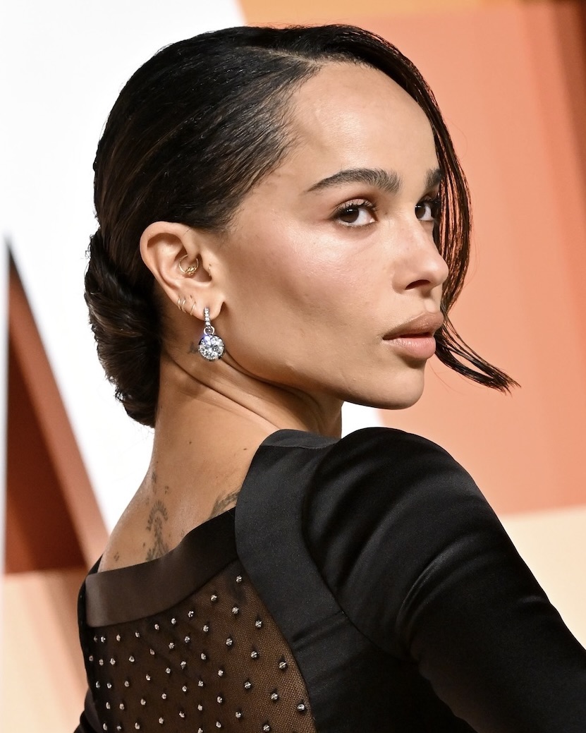 Zoë Kravitz Diamond Drop Earrings