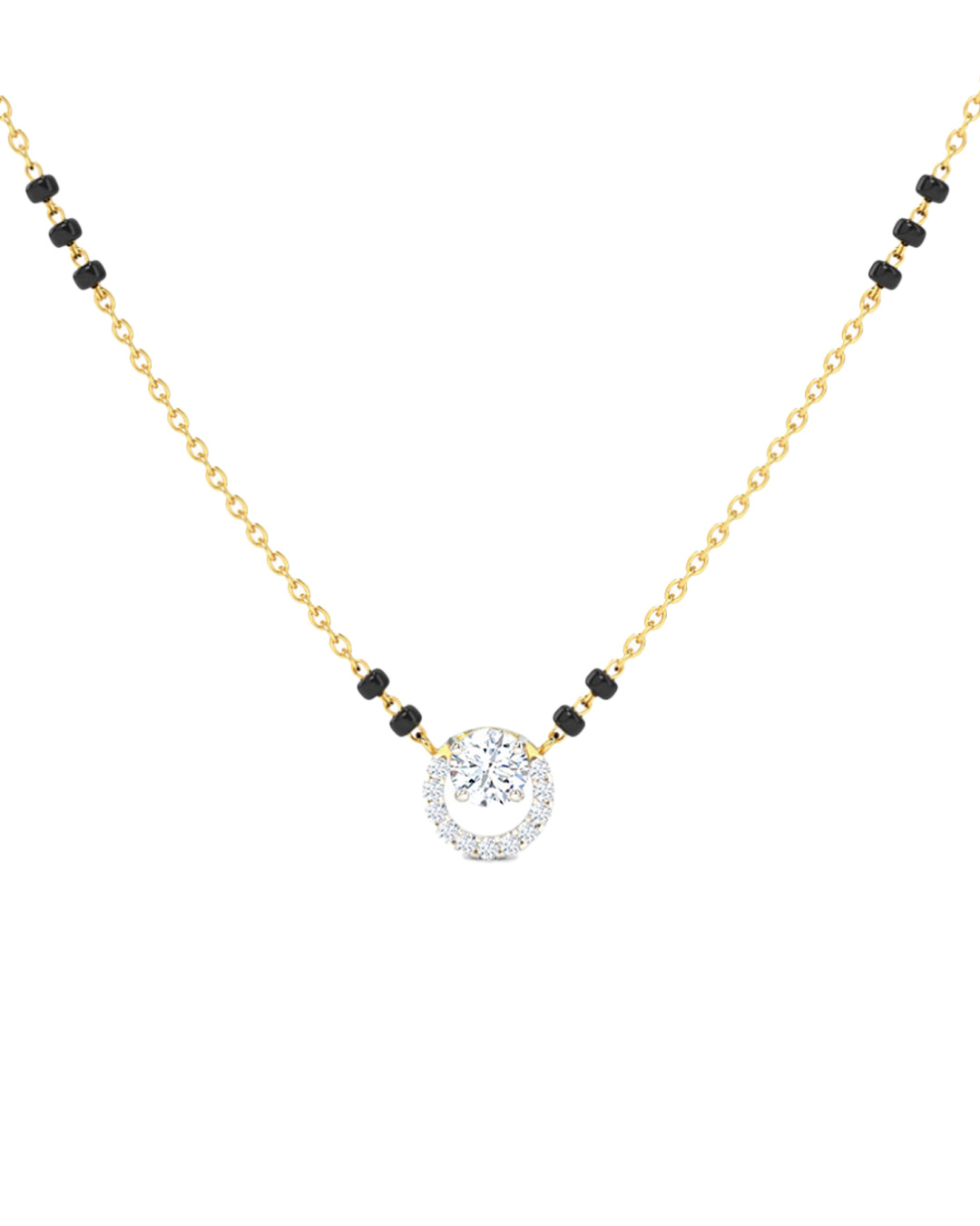 Single diamond mangalsutra for everyday use