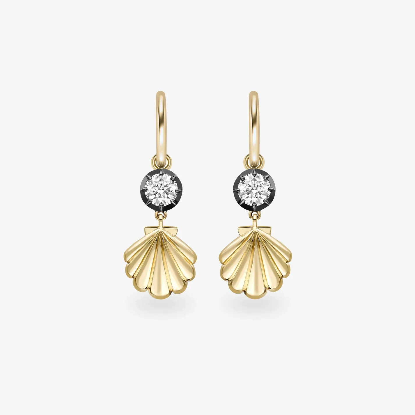 shell jewelry: shell earrings