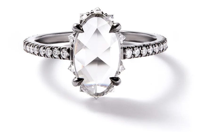 Why the Rose Cut Diamond Ring Is Still In Full Bloom 7 edgy rose cut diamond ring