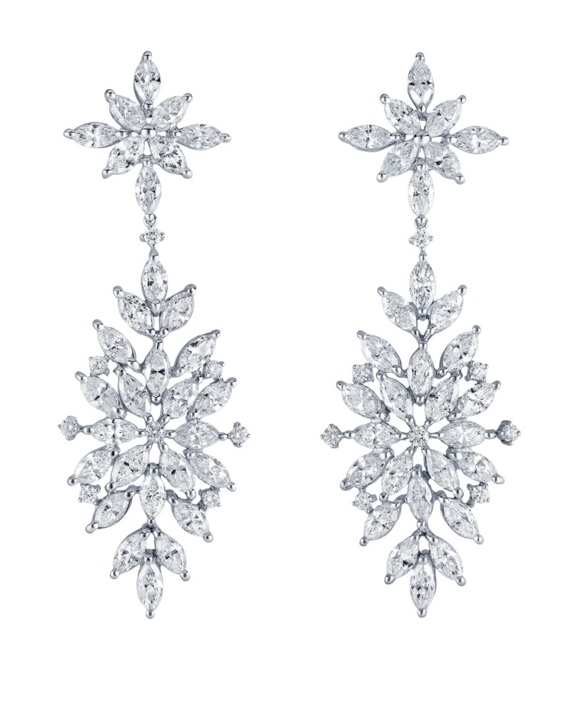 diamond bridal jewelry earrings