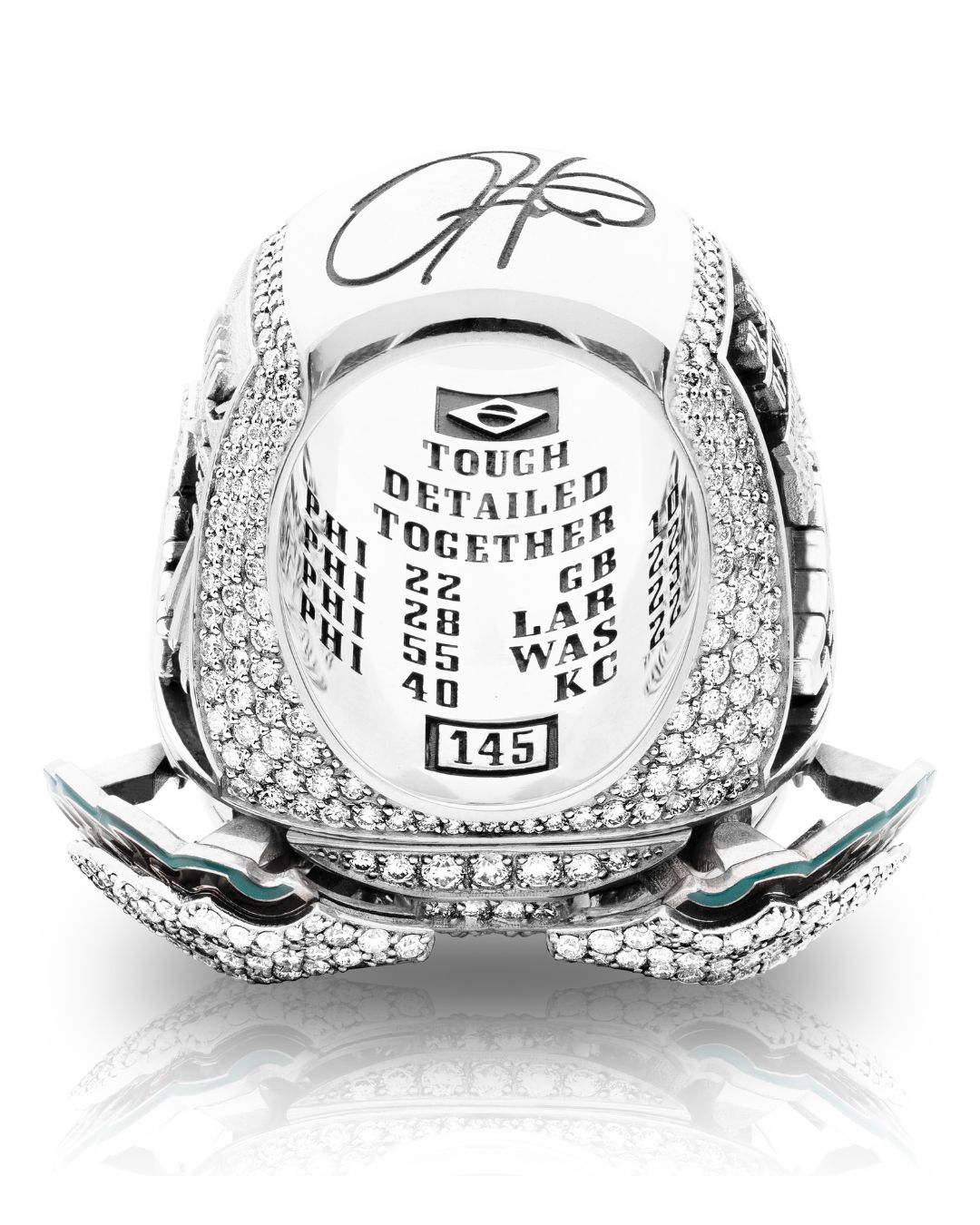 Every Detail of the New Eagles Super Bowl Ring by Jason of Beverly Hills 6 Eagles super bowl ring
