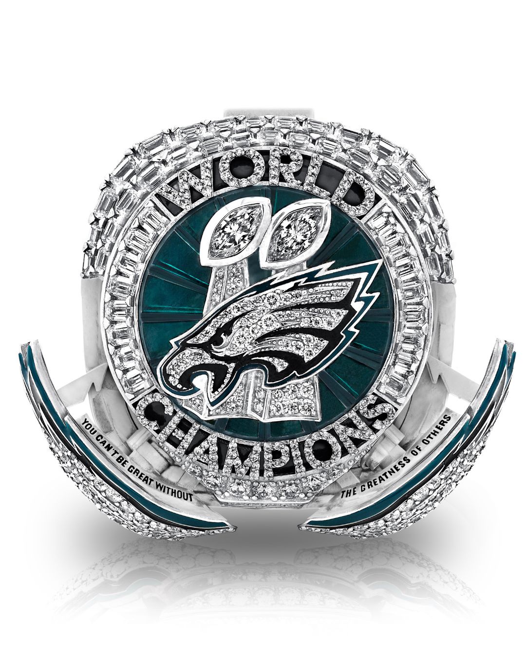 Every Detail of the New Eagles Super Bowl Ring by Jason of Beverly Hills 3 Eagles super bowl ring