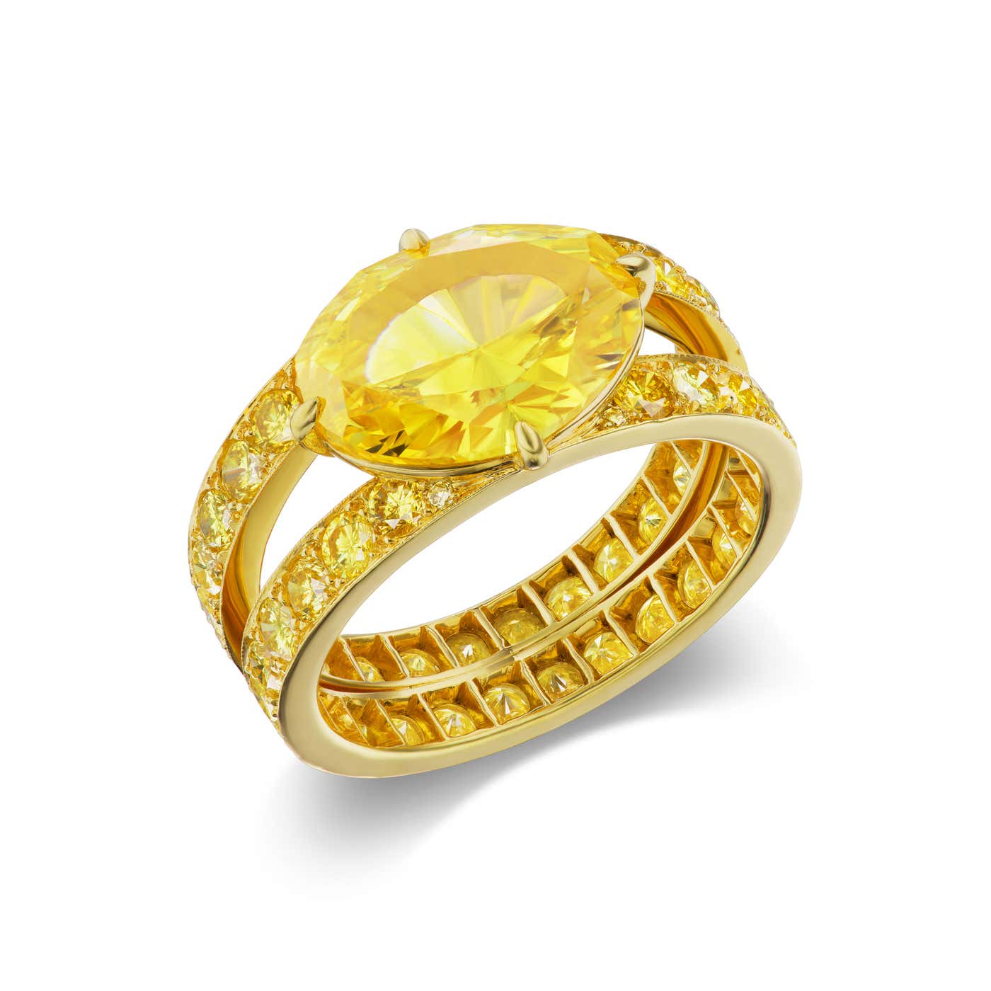Bright, Rare and Famous: A Yellow Diamond Ring Adds the Perfect Pop of Color