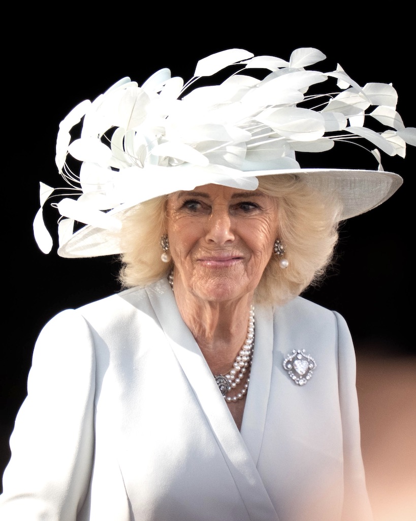 The Glorious Jewels of Queen Camilla 4 Queen Camilla Wore Queen Elizabeth II's 18.8-Carat Cullinan V Heart-Shaped Diamond Brooch at the 2025 Royal Ascot