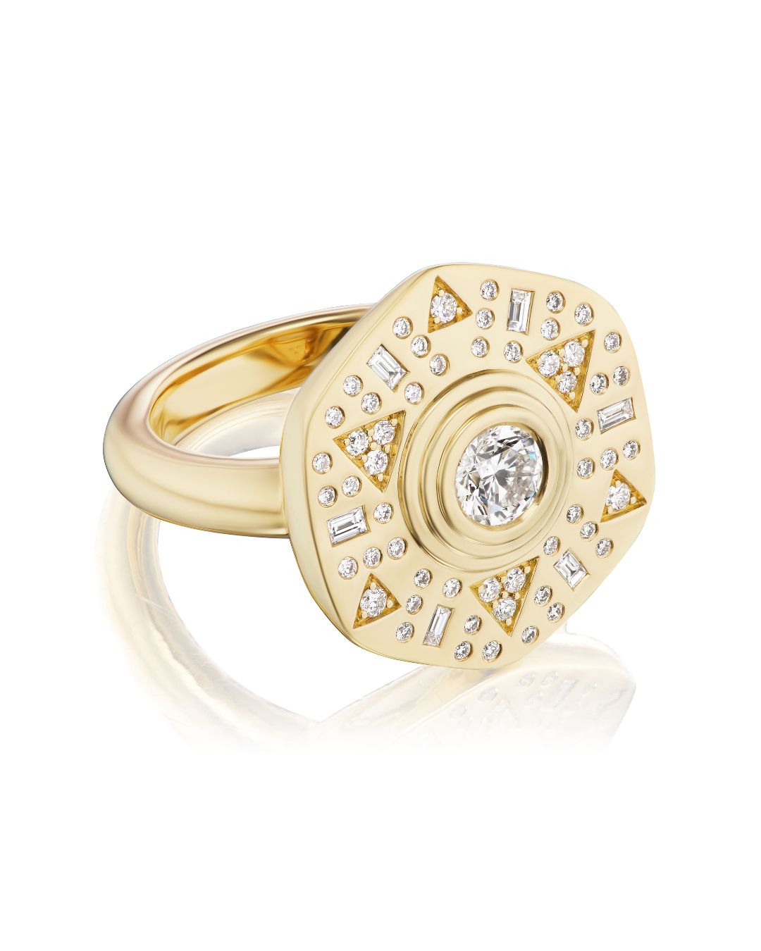 bezel set affordable diamond ring