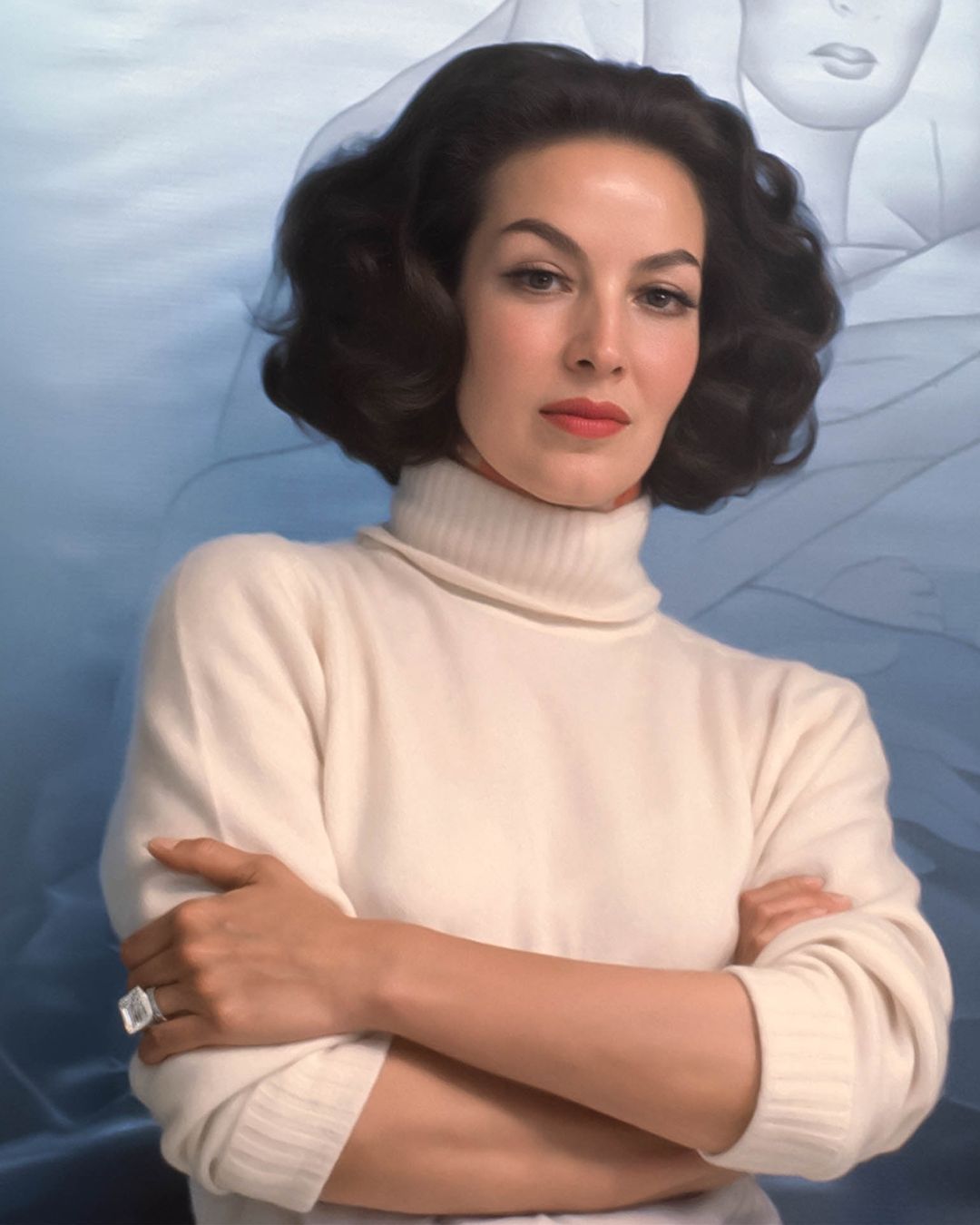 The Epic 2,000-Year Journey of the Ashoka Diamond Cut 4 Maria Felix wears ashoka diamond ring