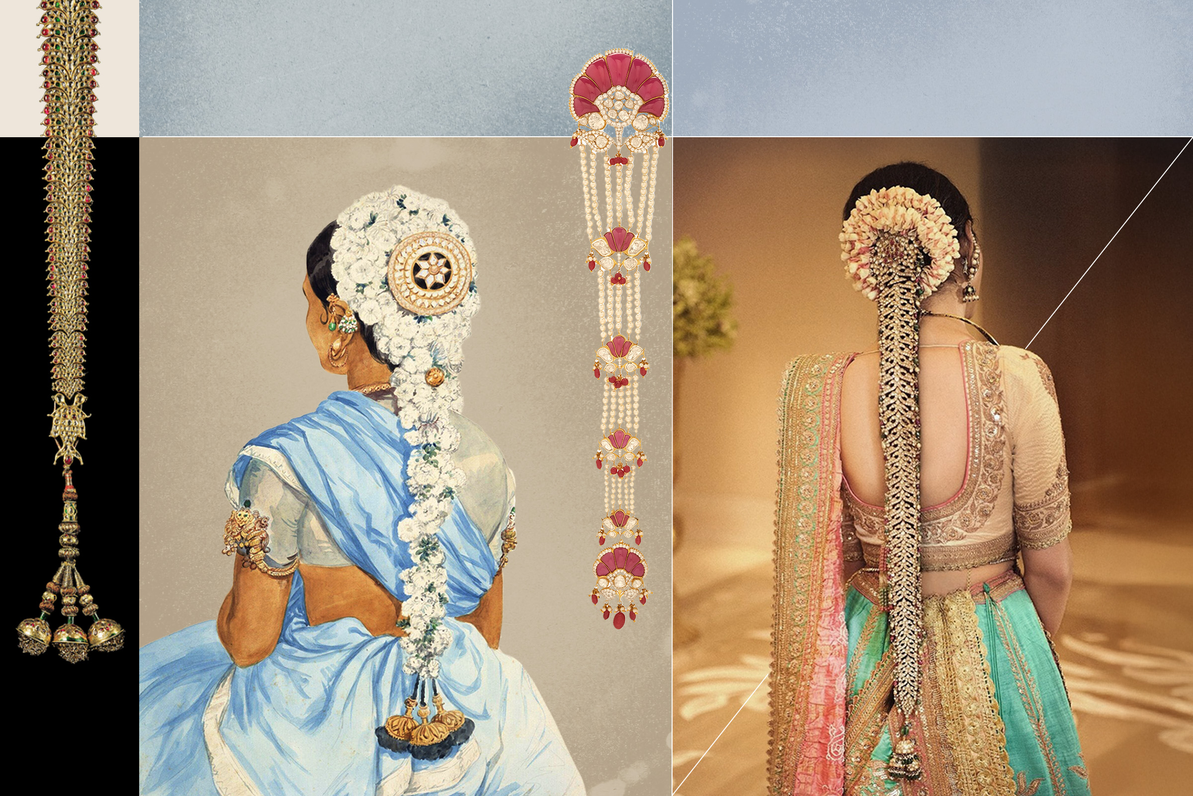 Head to Toe in Natural Diamond Jewellery 3 Diamond studded braid ornaments, combining traditional motifs with modern craftsmanship
