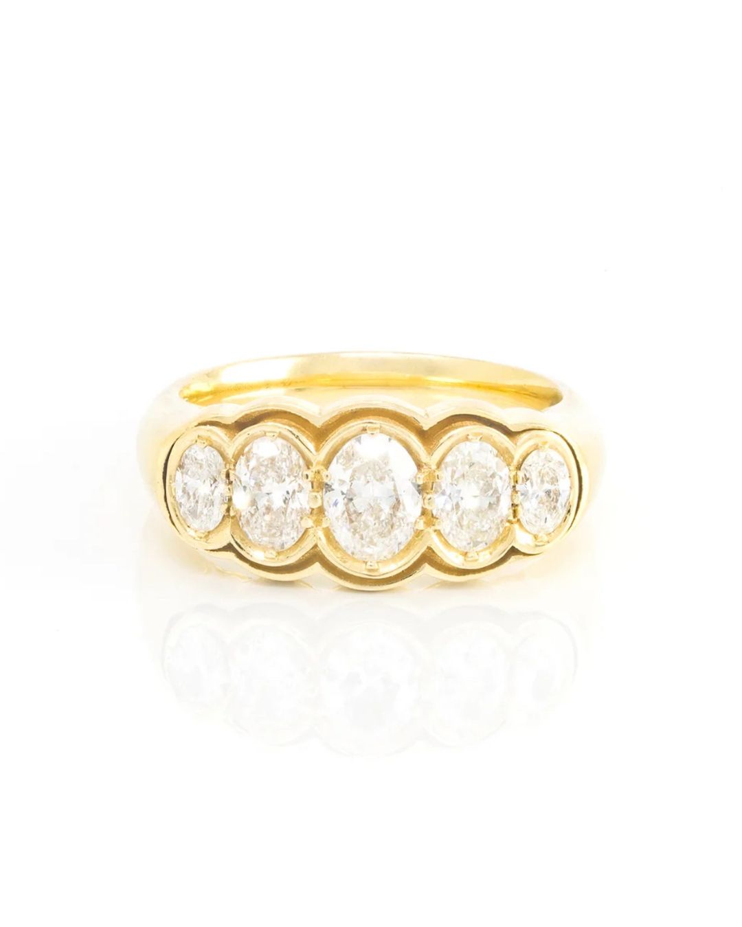 bezel set affordable diamond ring