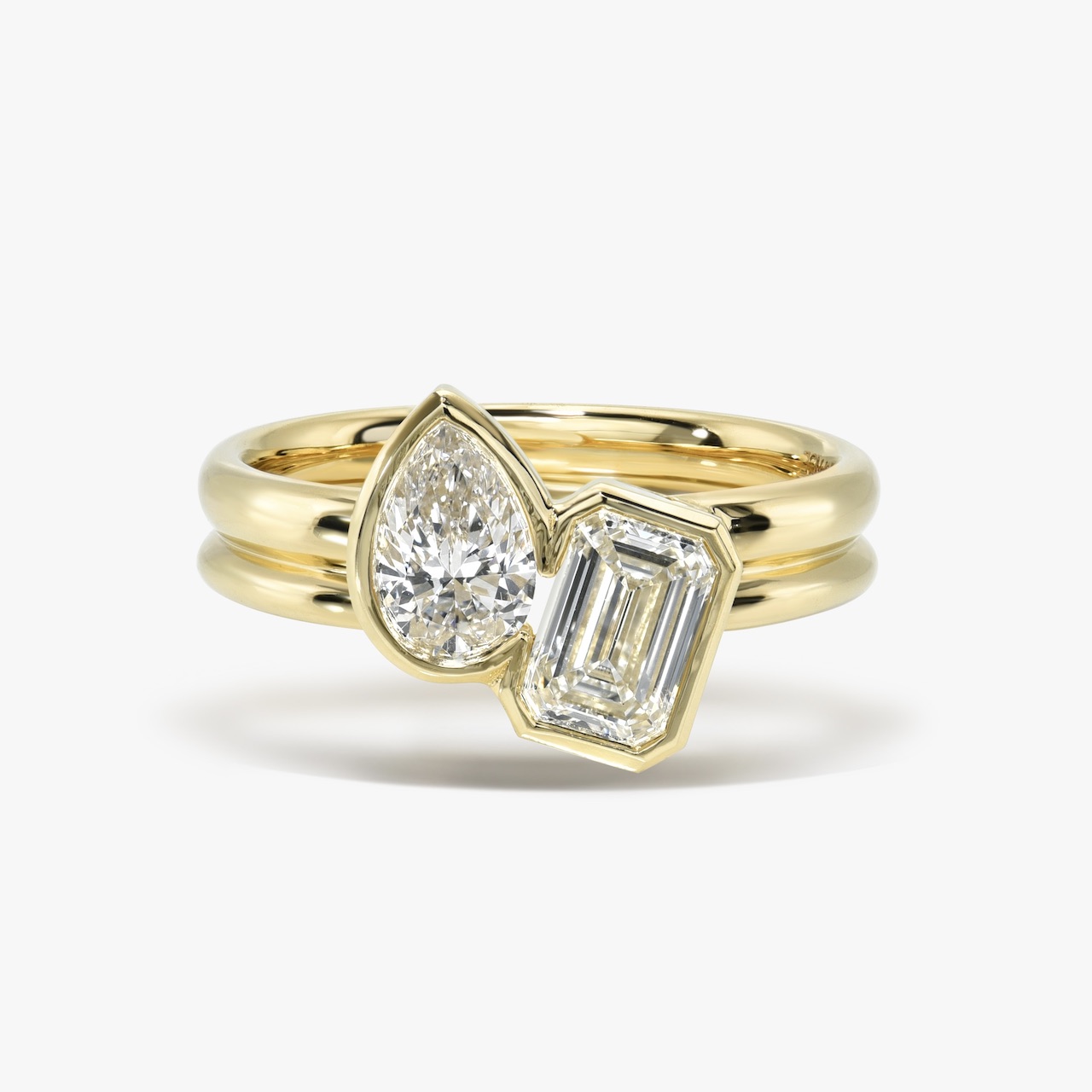 The Strikingly Subtle Diamond Designs of Khadijah Fulton's White Space 9 White Space Touch Toi et Moi Ring