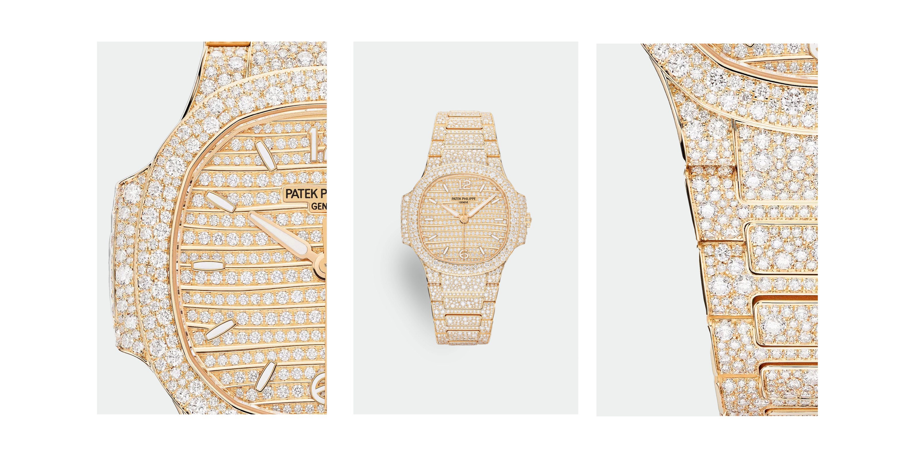 Patek Philippe Nautilus natural diamond watch