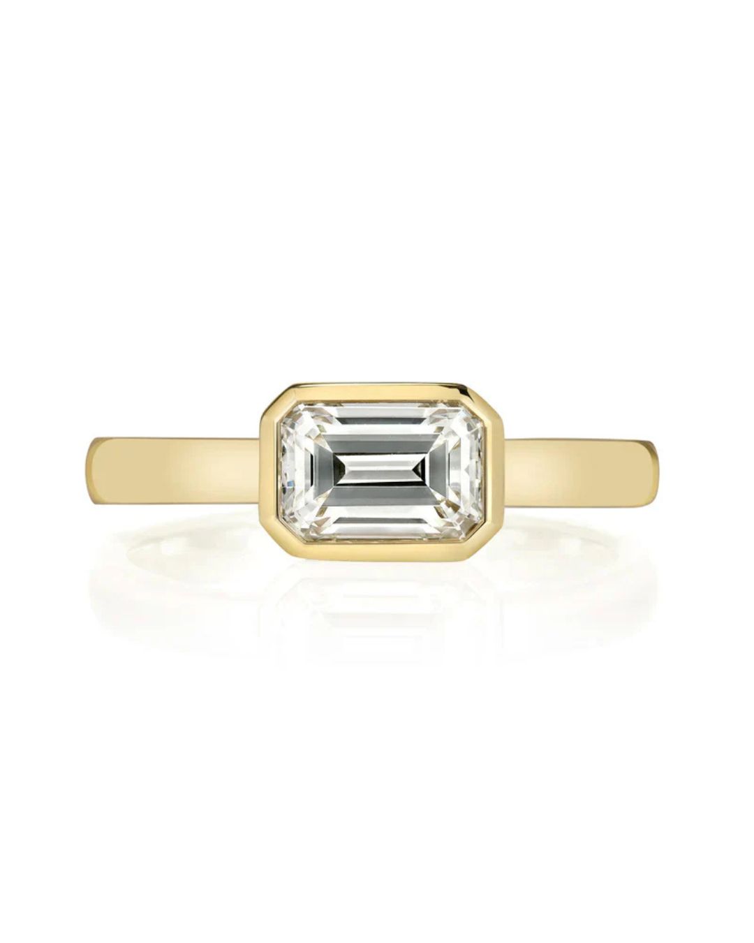 bezel set affordable diamond ring