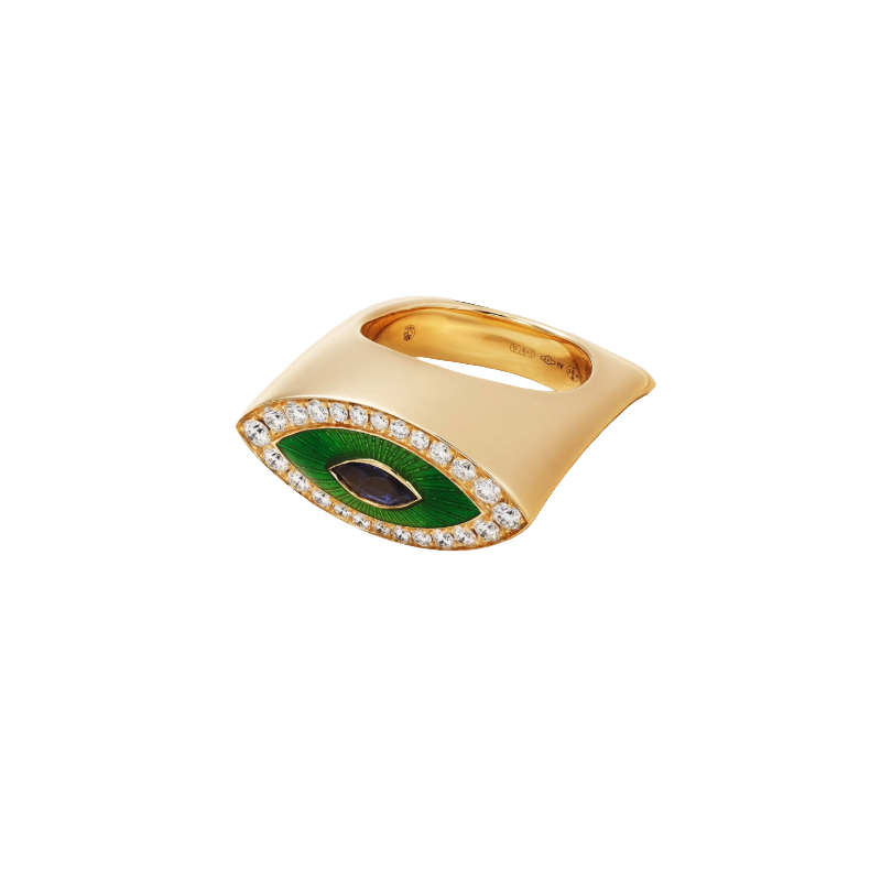 diamond evil eye jewelry ring