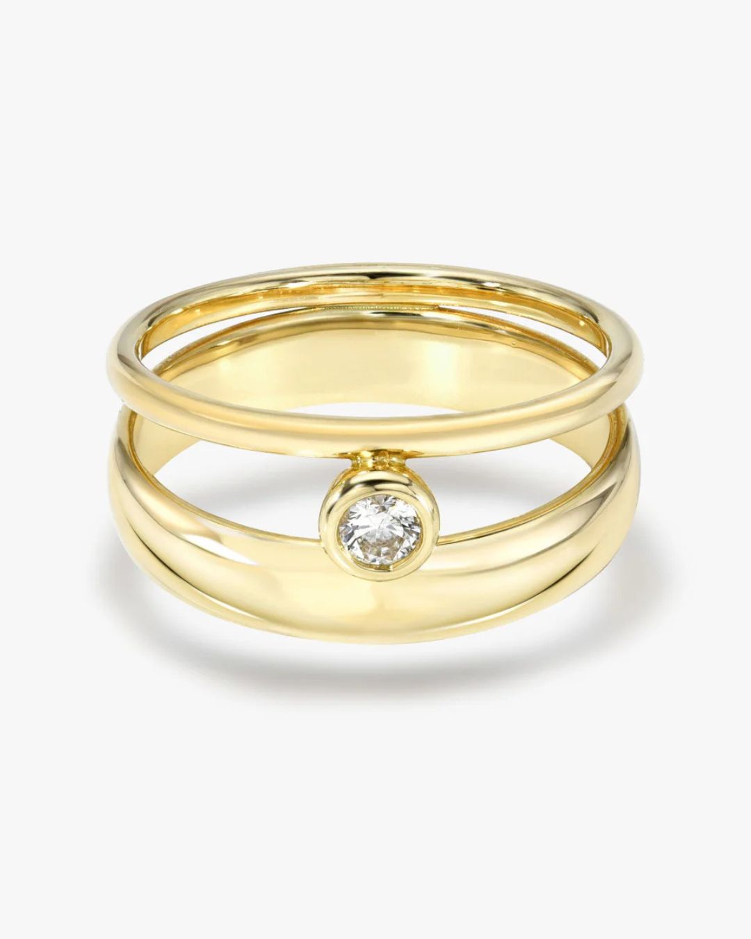 bezel set affordable diamond ring