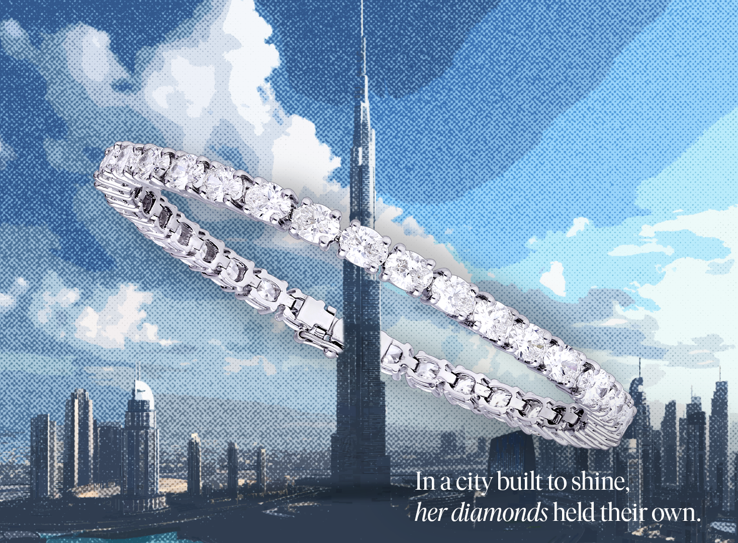 Minimalist diamond bracelet ideal for chic vacation looks