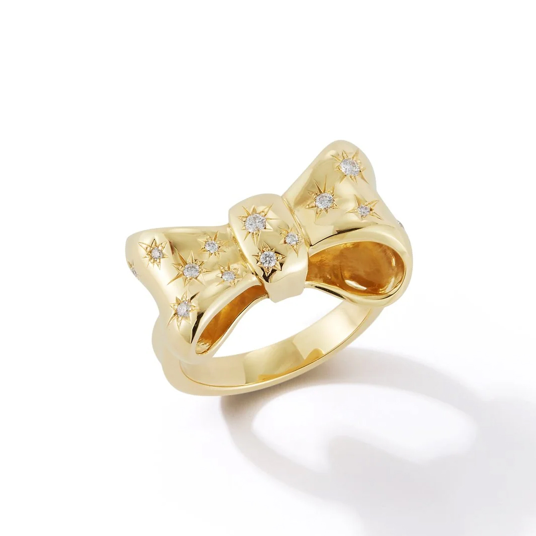 Coquette jewelry: bow ring