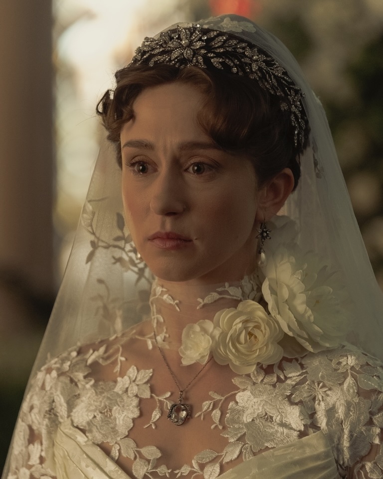 Taissa Farmiga as Gladys Russell in Season 3 of The Gilded Age
