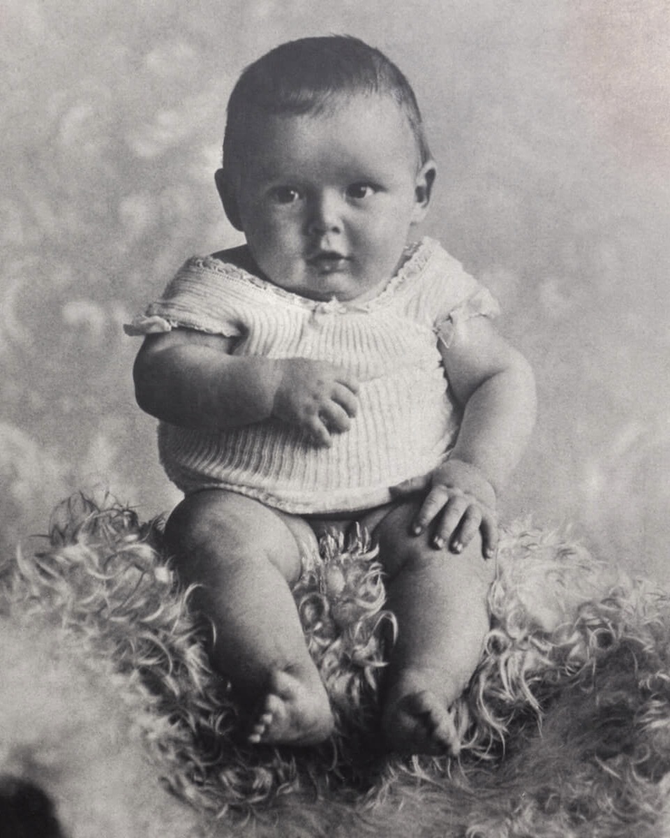 Mr. Harry Winston as a baby in 1896