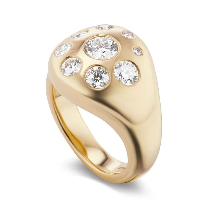 diamond bombe ring Chunky Rings