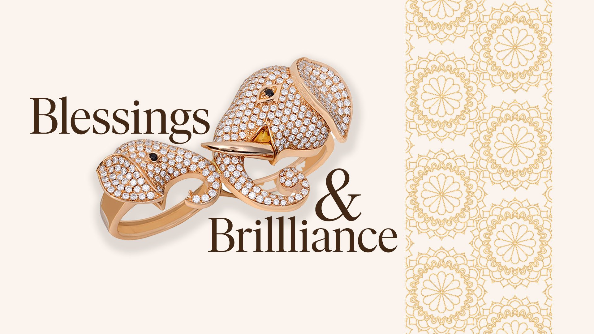 Diamond jewellery inspired by Lord Ganesh