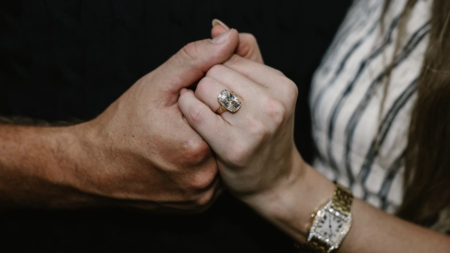 Taylor Swift Engagement Ring Engraved Rings