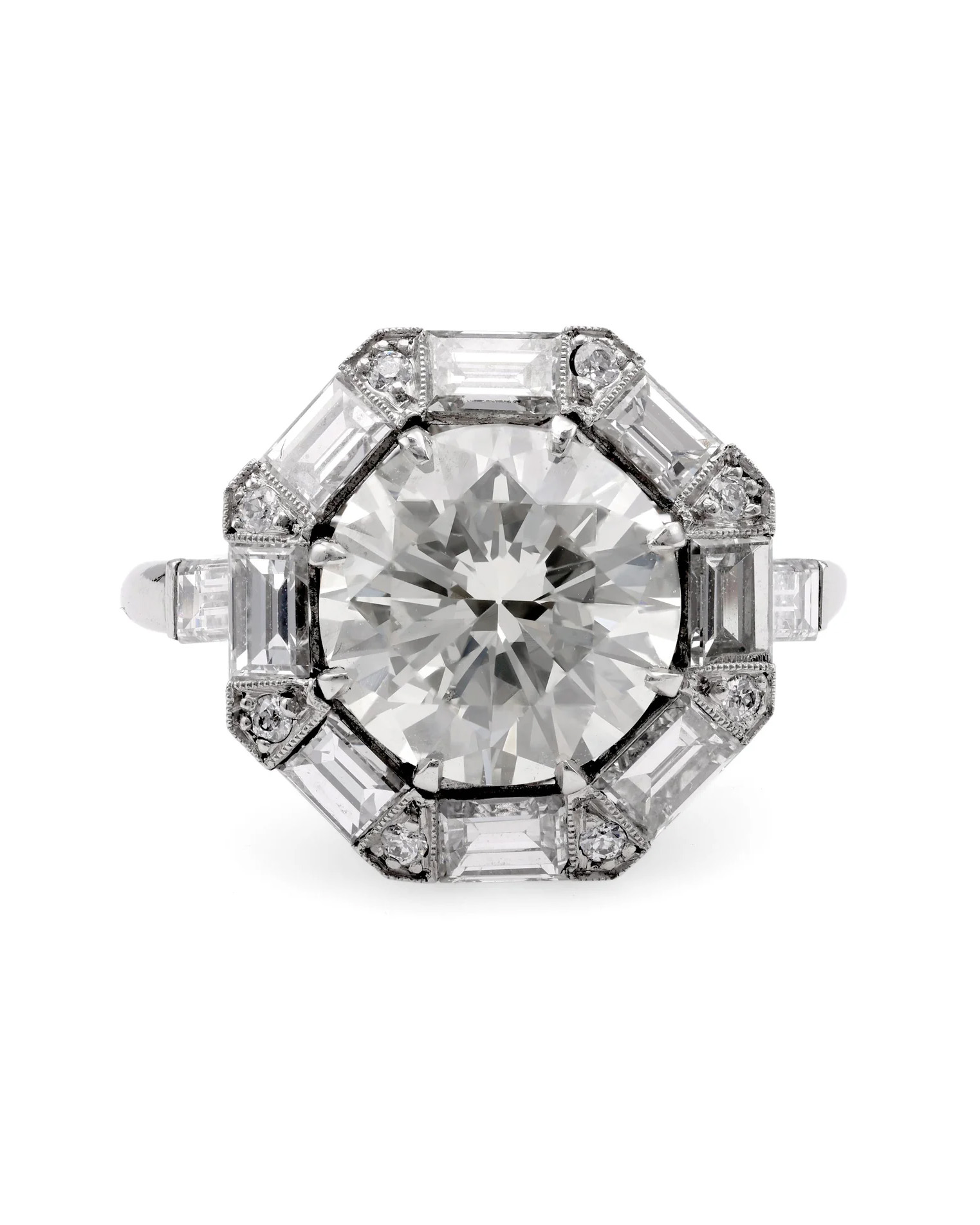 art deco engagement ring