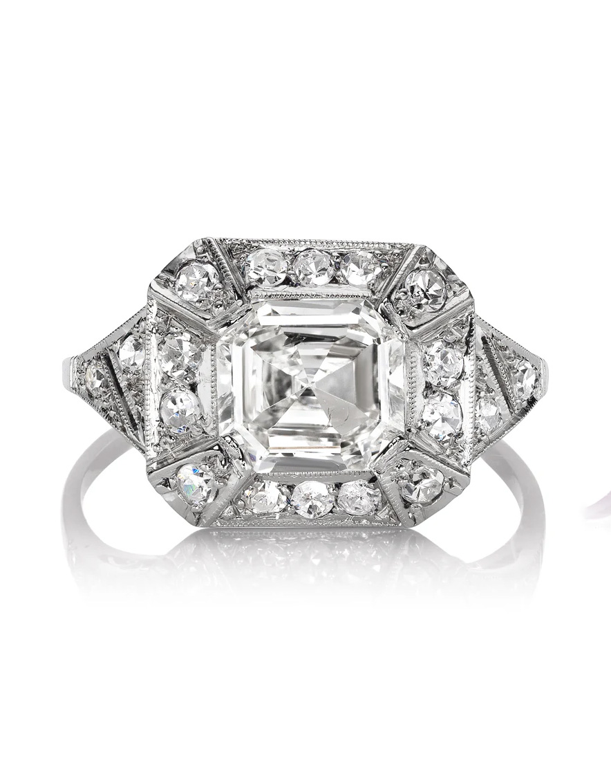 art deco engagement rings