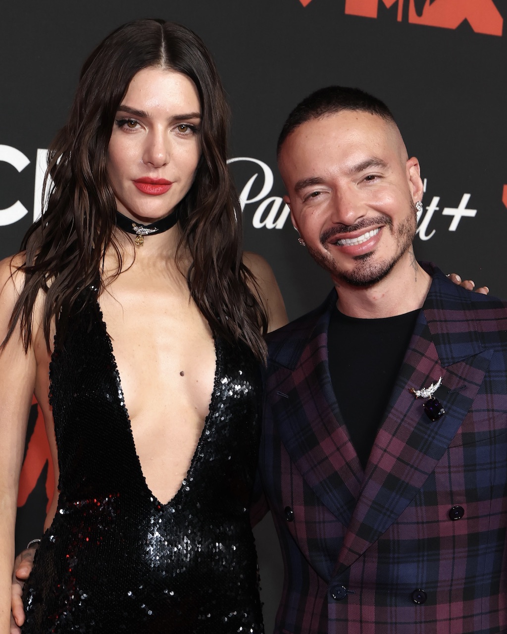 Valentina Ferrer and J Balvin Wear Tiffany & Co. at the 2025 MTV VMAs