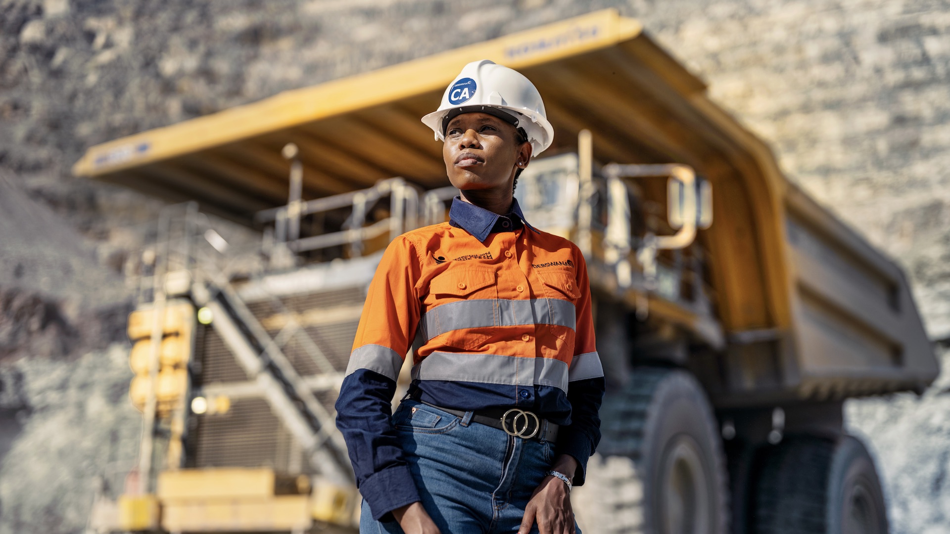Diamond Mine Worker in Botswana from the 2025 Jared film by director Luc Jacquet, A Diamond is Born.