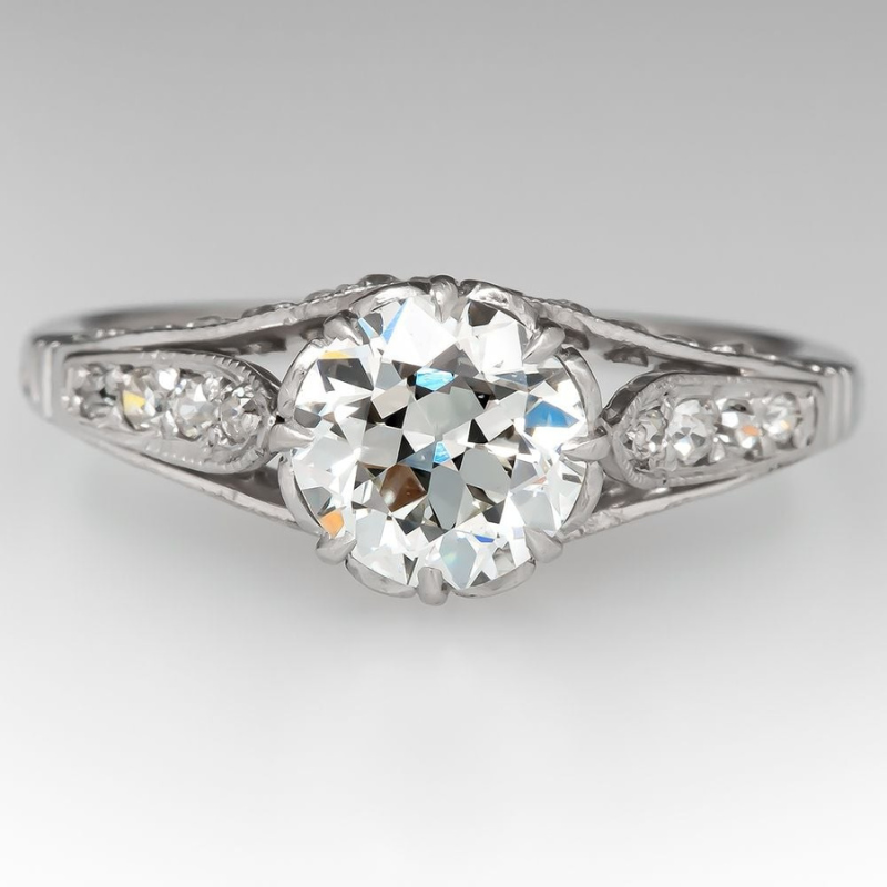 old european cut diamond ring